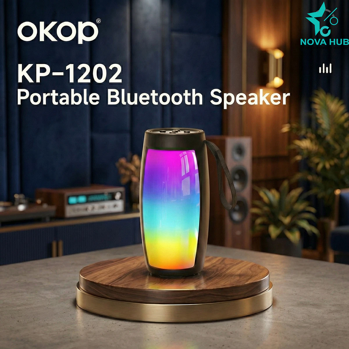 OKOP KP-1202 Portable Bluetooth Speaker 3W Output