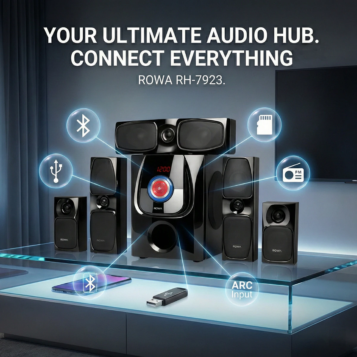 Rowa Singapore RH-7923-5.1 CH Home Theater System