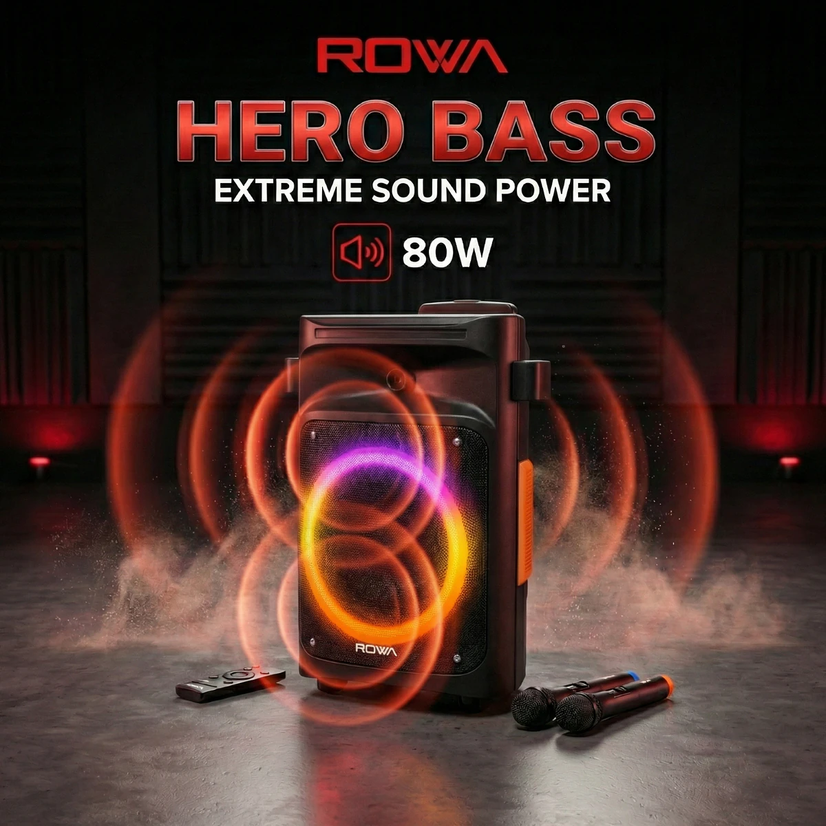 Rowa Singapore RH-EK1203TL Portable Trolley Speaker