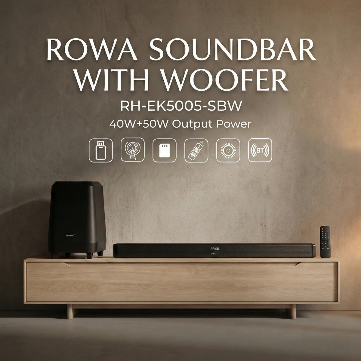 Rowa Singapore RH-EK5005-SBW Soundbar with Woofer