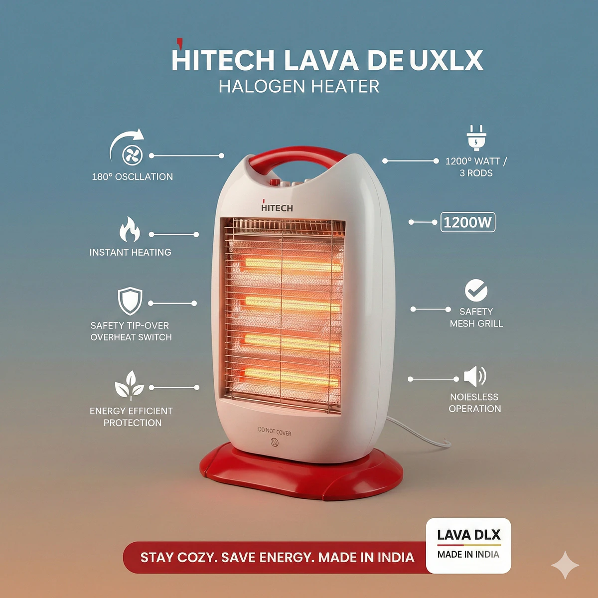 Hitech Malaysia Lava Deluxe Halogen Heater