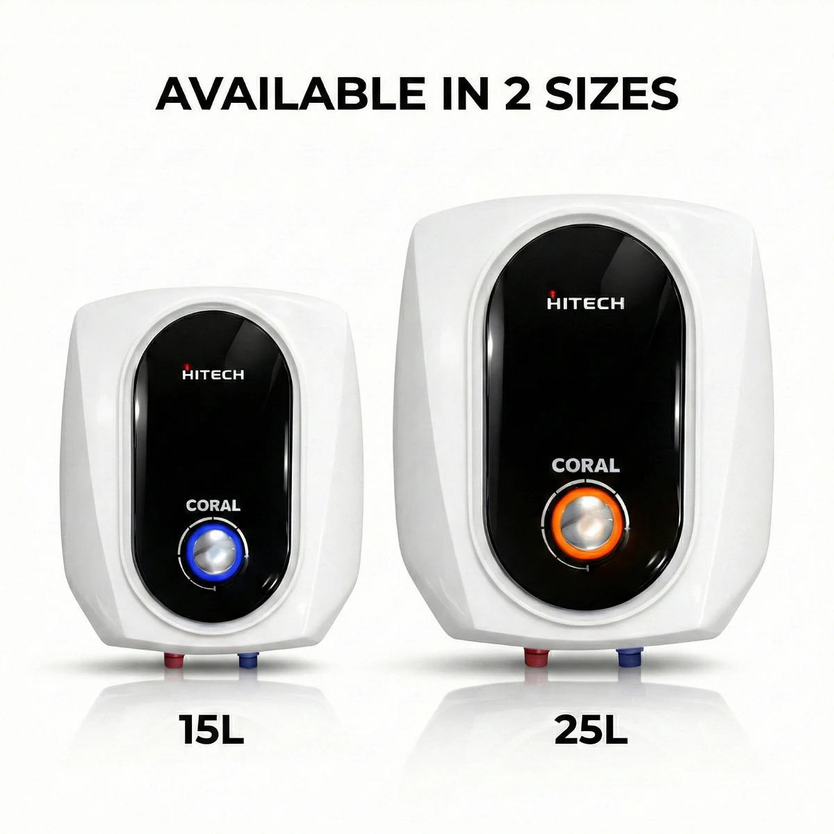 Hitech Malaysia Coral Series 15/25 Ltr Square Type Storage Water Heater Geyser - Coral Series Square Type Storage Water Heater Geyser