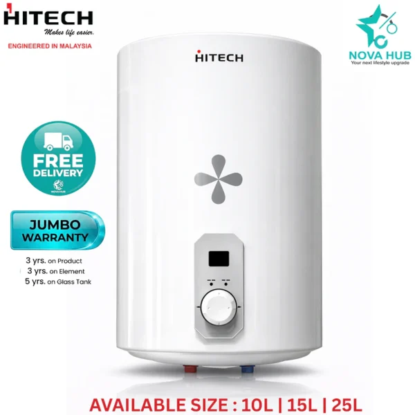 Hitech Malaysia Aqua Series 10/15/25 Ltr Electric Water Heater Geyser - Aqua Series 10 Ltr Electric Water Heater Geyser