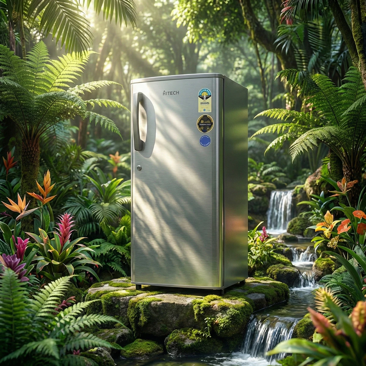 Hitech Malaysia HS-186BSH 186L Gross Single Door Refrigerator - Hitech 186L (175L Net) Single Door Refrigerator HS-186BSH