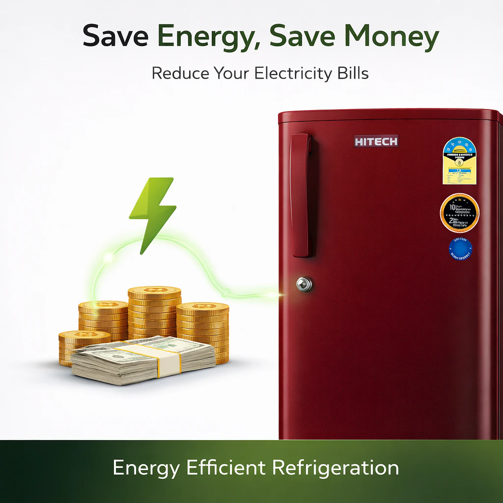 Hitech Malaysia HS-186RDS 186L Gross Single Door Refrigerator