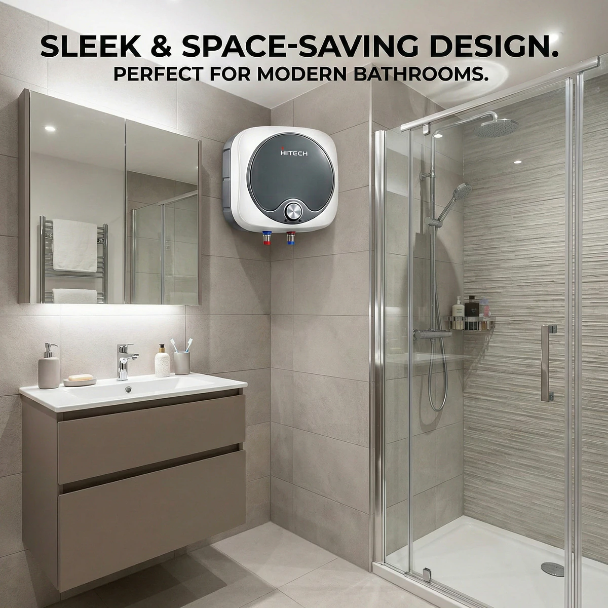 Hitech Malaysia 15 Ltr Square Electric Water Heater Geyser - Instant Plus Electric Water Heater Geyser