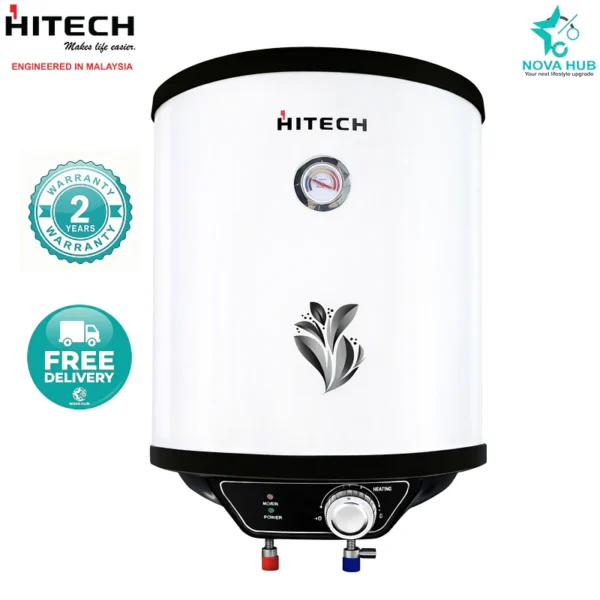 Hitech Malaysia Wave Series 15 Litre Round Electric Water Geyser - Hitech Wave Series Round Electric Water Geyser HRT-15LSST is the best water heater in Nepal. Shop genuine products at Nova Hub.