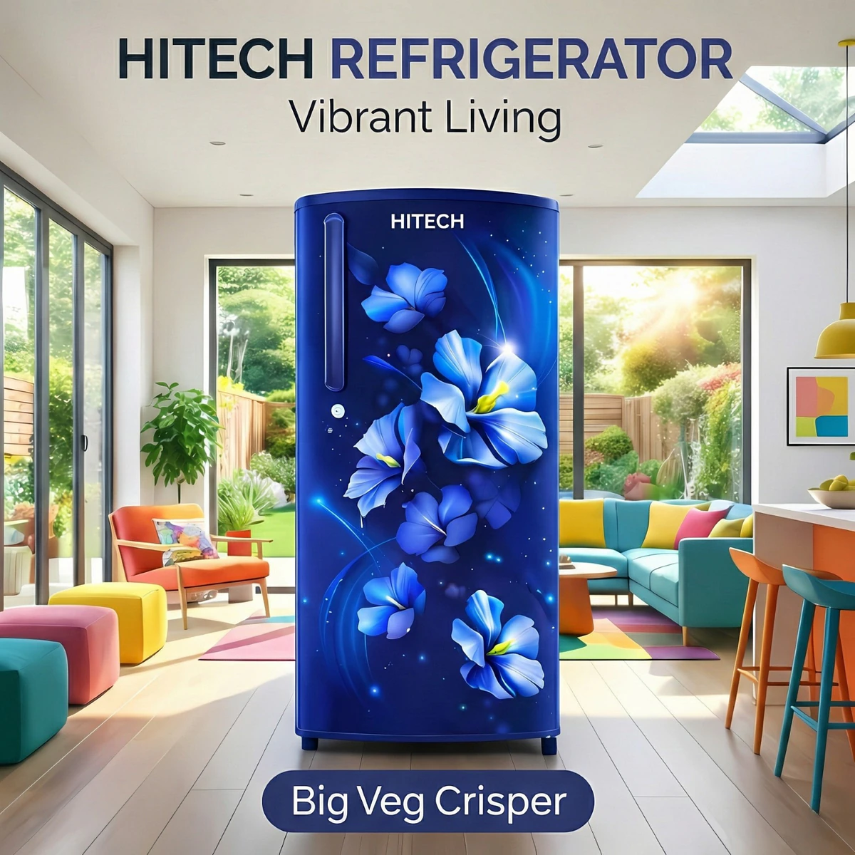 Hitech Malaysia 225L Gross Single Door Refrigerator - Hitech Malaysia 225L Gross Single Door Refrigerator HS-225CML HS-225CBL