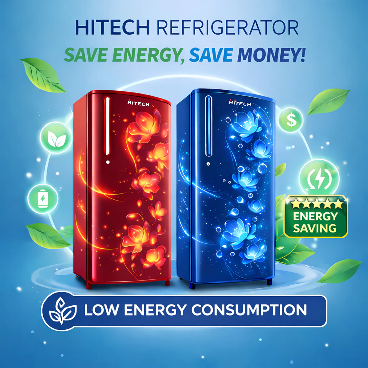 Hitech Malaysia 225L Gross Single Door Refrigerator - Hitech Malaysia 225L Gross Single Door Refrigerator HS-225CML HS-225CBL