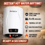 Hitech Malaysia Instant Plus 3/6 ltr Instant Electric Water Heater Geyser - Instant Plus Electric Water Heater Geyser - Image 2