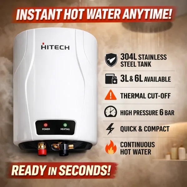 Hitech Malaysia Instant Plus 3/6 ltr Instant Electric Water Heater Geyser - Instant Plus Electric Water Heater Geyser - Nova Hub (2)