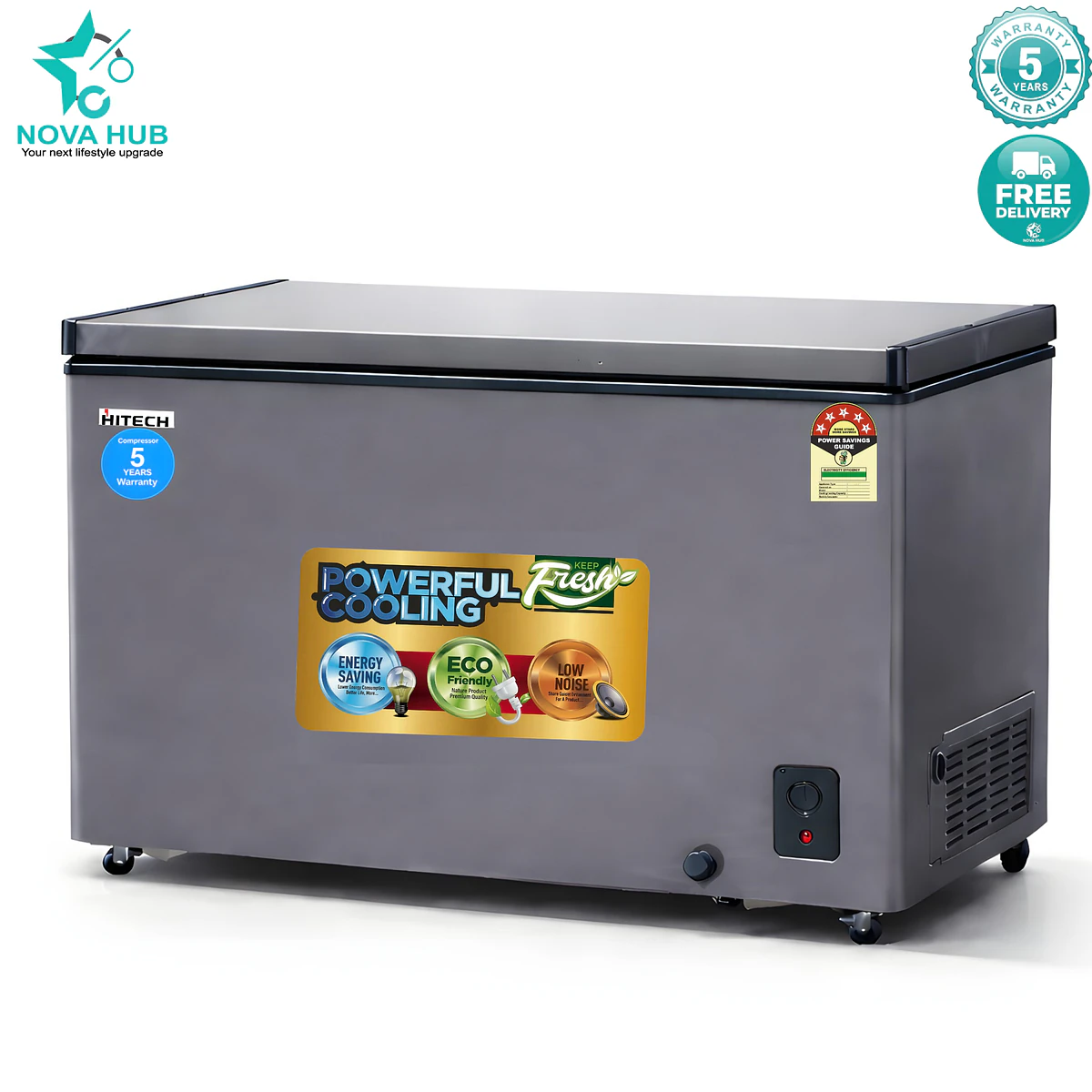 Hitech Malaysia HACF-340FS 340L Convertible Chest Freezer