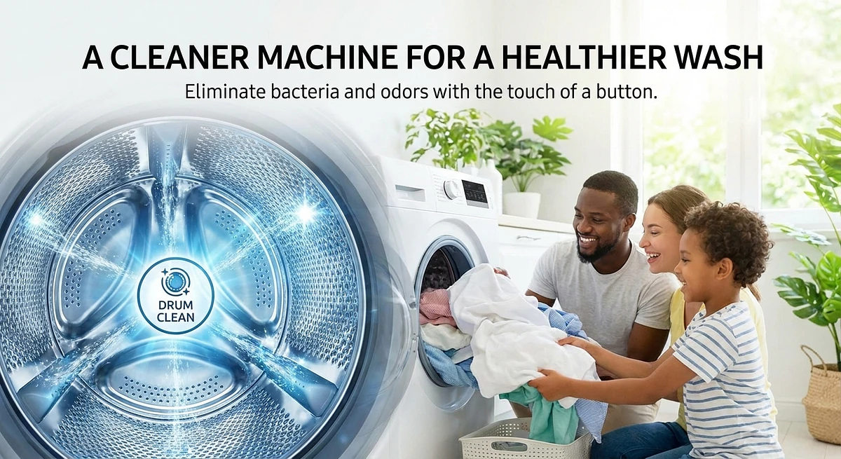 German Tech 10KG Washing Machine BLDC Inverter Fully Automatic - GT-10KGBLDC