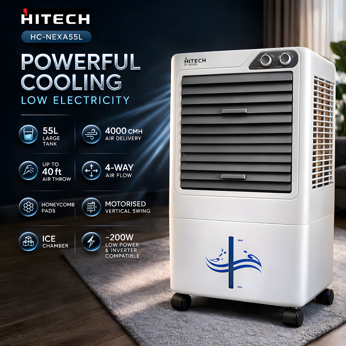 Hitech Malaysia HC-NEXA55L 55L Air Cooler