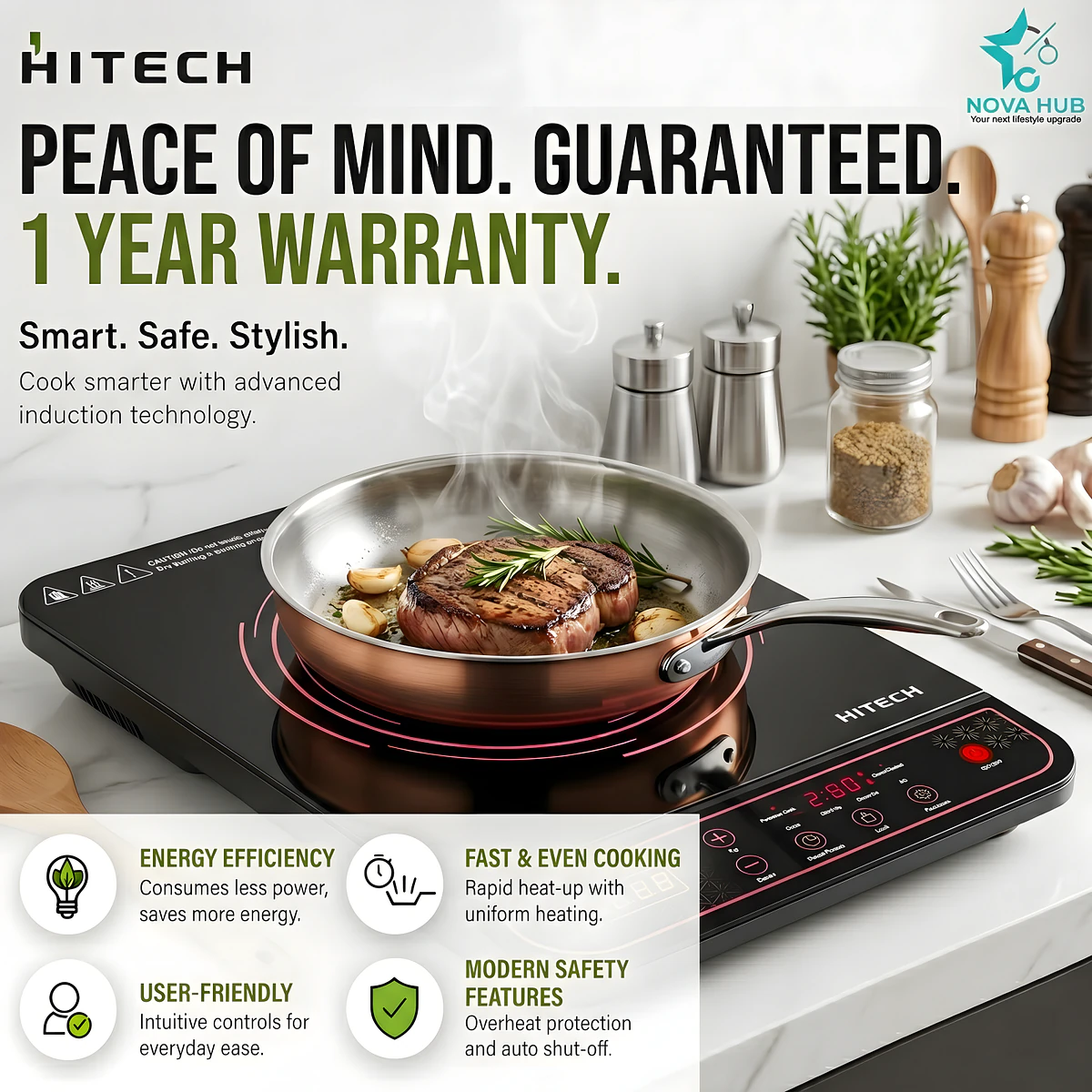 Hitech HK04IND-1 2000W Smart Induction Cooktop