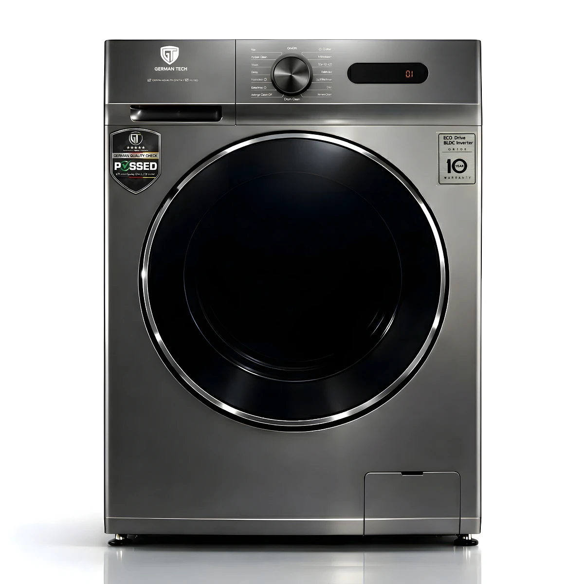 German Tech 8KG Washing Machine Fully Automatic BLDC - GT-8KG-BLDC