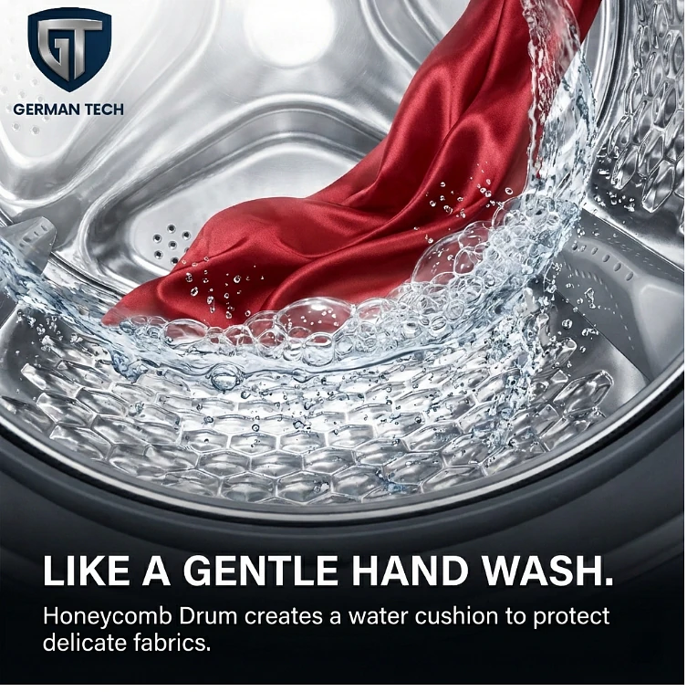 German Tech 10KG Washing Machine Fully Automatic - GT-10KG-DD