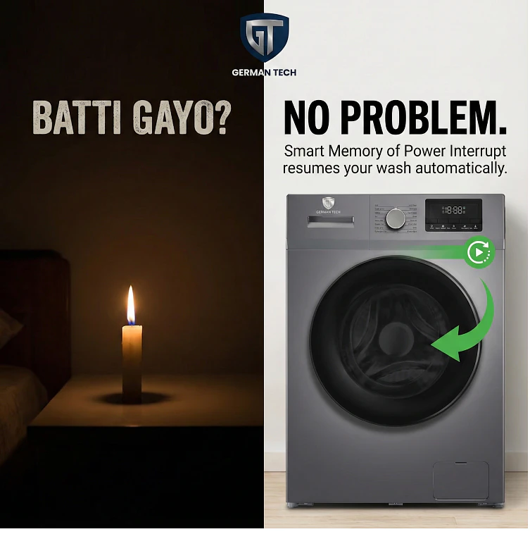 German Tech 12KG Washing Machine Fully Automatic - GT-12KG-DD