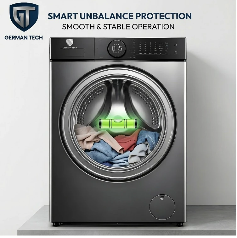 German Tech 12KG Washing Machine Fully Automatic - GT-12KG-DD