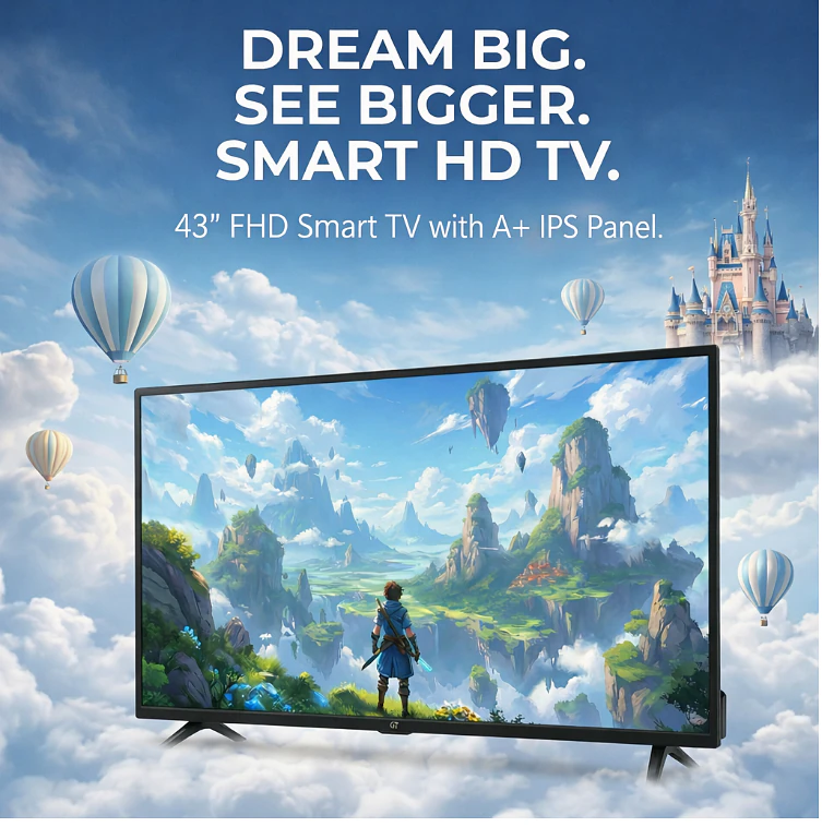 German Tech 43 Inch Smart TV (GT43S109FHD) - GT-43S109FHD