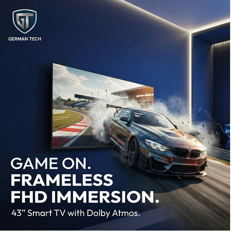 German Tech 43 Inch Smart TV (GT43S109FHD) - GT-43S109FHD