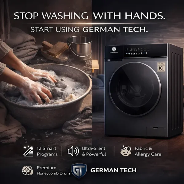 German Tech 10 KG Washing Machine Fully Automatic - GT-10KG-DD - Nova Hub (2)