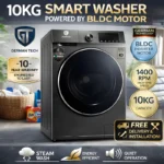 German Tech 10KG Washing Machine BLDC Inverter Fully Automatic - GT-10KGBLDC