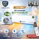 German Tech 1.5 Ton Smart Inverter AC GT-1Ton-Inverter-Eco - GT-1.5TON-AC