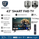 German Tech 43 Inch Smart TV (GT43S109FHD) - GT-43S109FHD