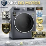 German Tech 8KG Washing Machine Fully Automatic - GT-8KG-DD