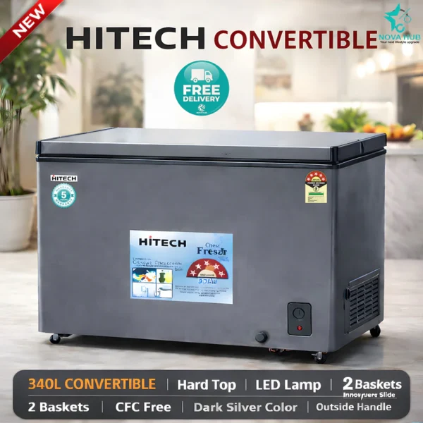 Hitech Malaysia HACF-340FS 340L Convertible Chest Freezer
