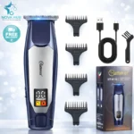 Hatteker HT-6115 Cordless Hair Beard Trimmer For men—Digital Display