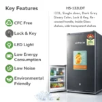 Hitech Malaysia HS-132LDT 132L gross Compact Single Door Refrigerator - Image 6
