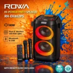 Rowa Singapore RH-EK802PS Dual 8" Portable Party Speaker - Image 2