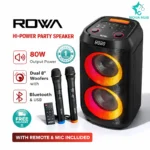 Rowa Singapore RH-EK802PS Dual 8" Portable Party Speaker