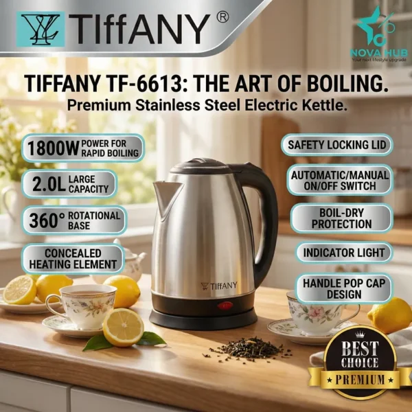 Tiffany Original TF-6613 Electric Kettle 2 L - Nova Hub (2)