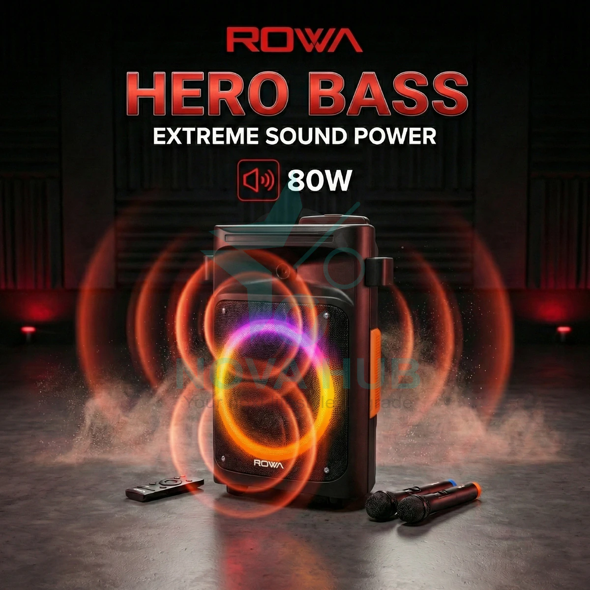 Rowa Singapore Rh-Ek1203Tl Portable Trolley Party Speaker 5 Rowa Singapore RH-EK1203TL Portable Trolley Party Speaker