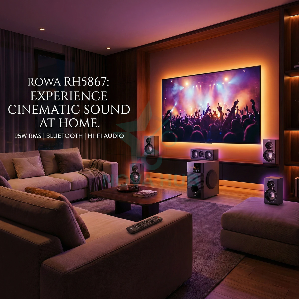 Rowa Singapore RH-5867 5.1 CH Home Theater System - ROWA RH-5867