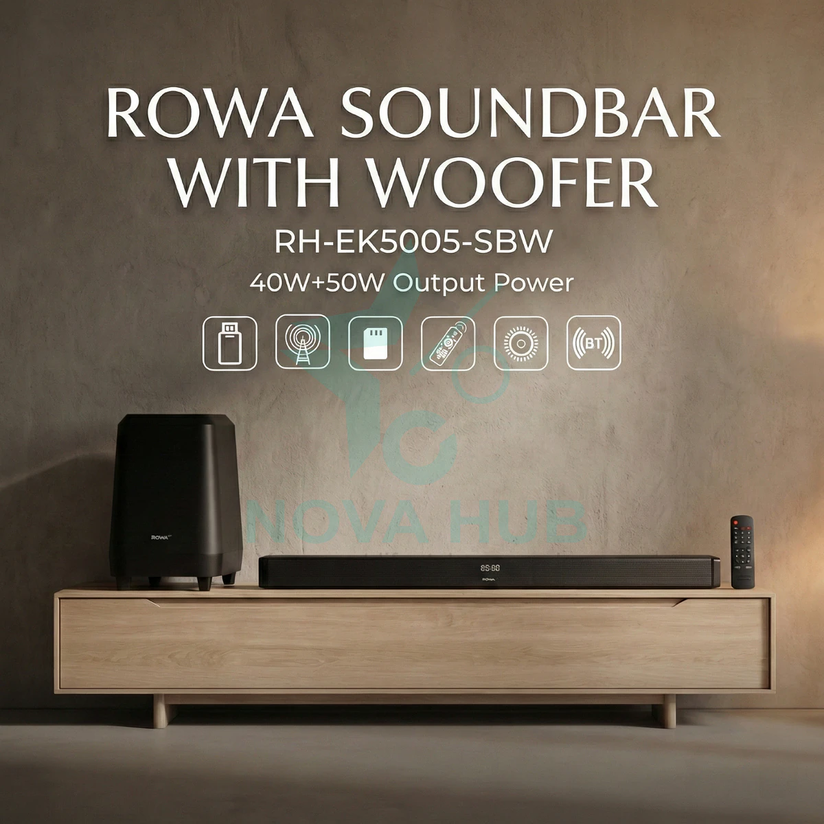 Rowa Singapore Rh-Ek5005-Sbw Soundbar With Woofer 5 Rowa Singapore RH-EK5005-SBW Soundbar with Woofer