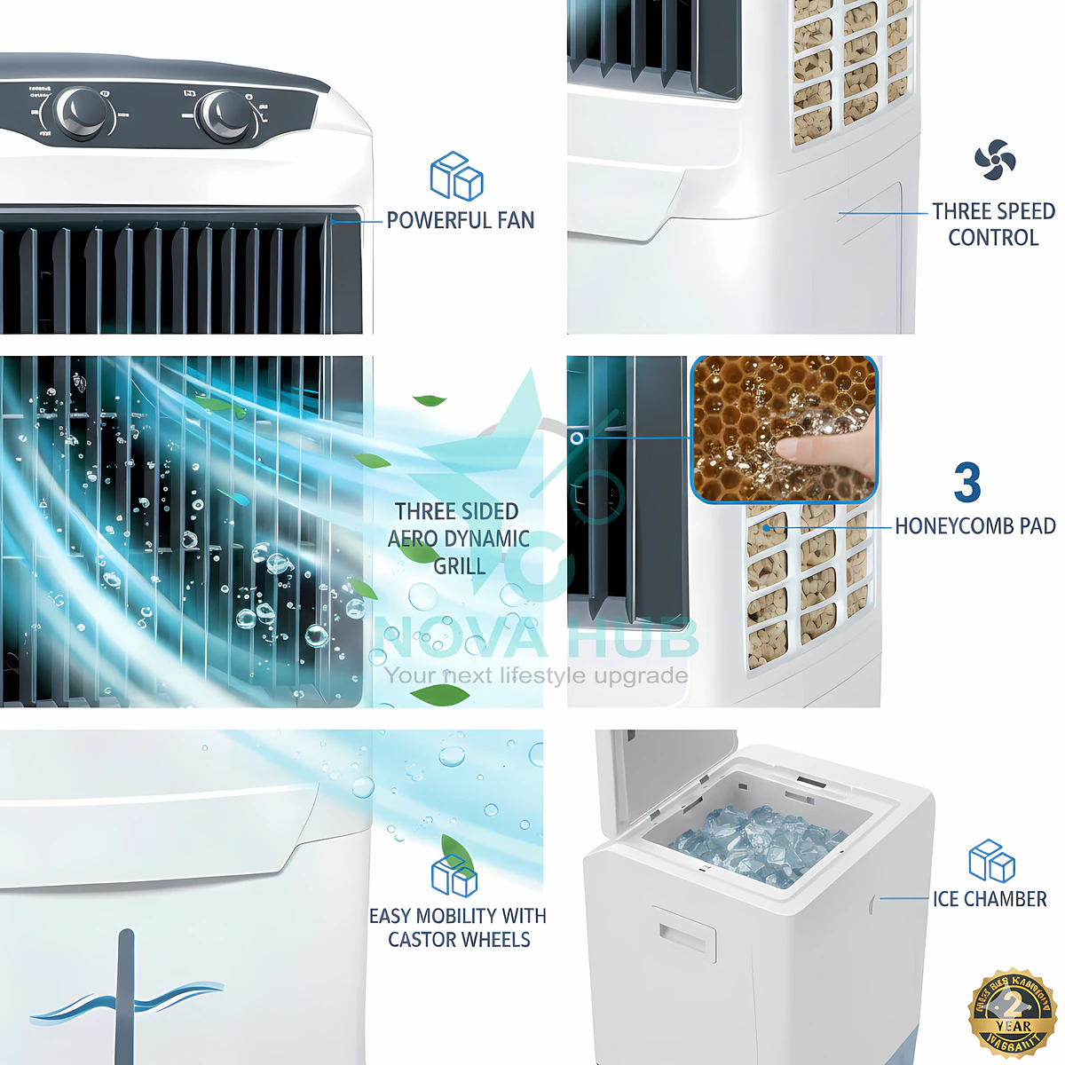 Hitech Malaysia Hcd-85Cooldt Desert Air Cooler Fan 5 Hitech Malaysia HCD-85COOLDT Desert Air Cooler Fan