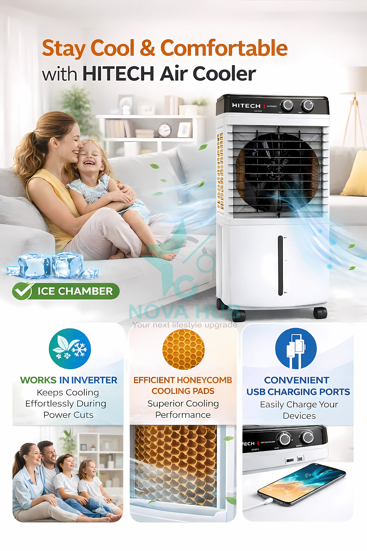 Hitech Malaysia Hcp-Nexa50L Personal Air Cooler Fan - Hitech Personal Air Cooler Hcp-Nexa50L 4 Hitech Malaysia HCP-NEXA50L Personal Air Cooler Fan - Hitech Personal Air Cooler HCP-NEXA50L