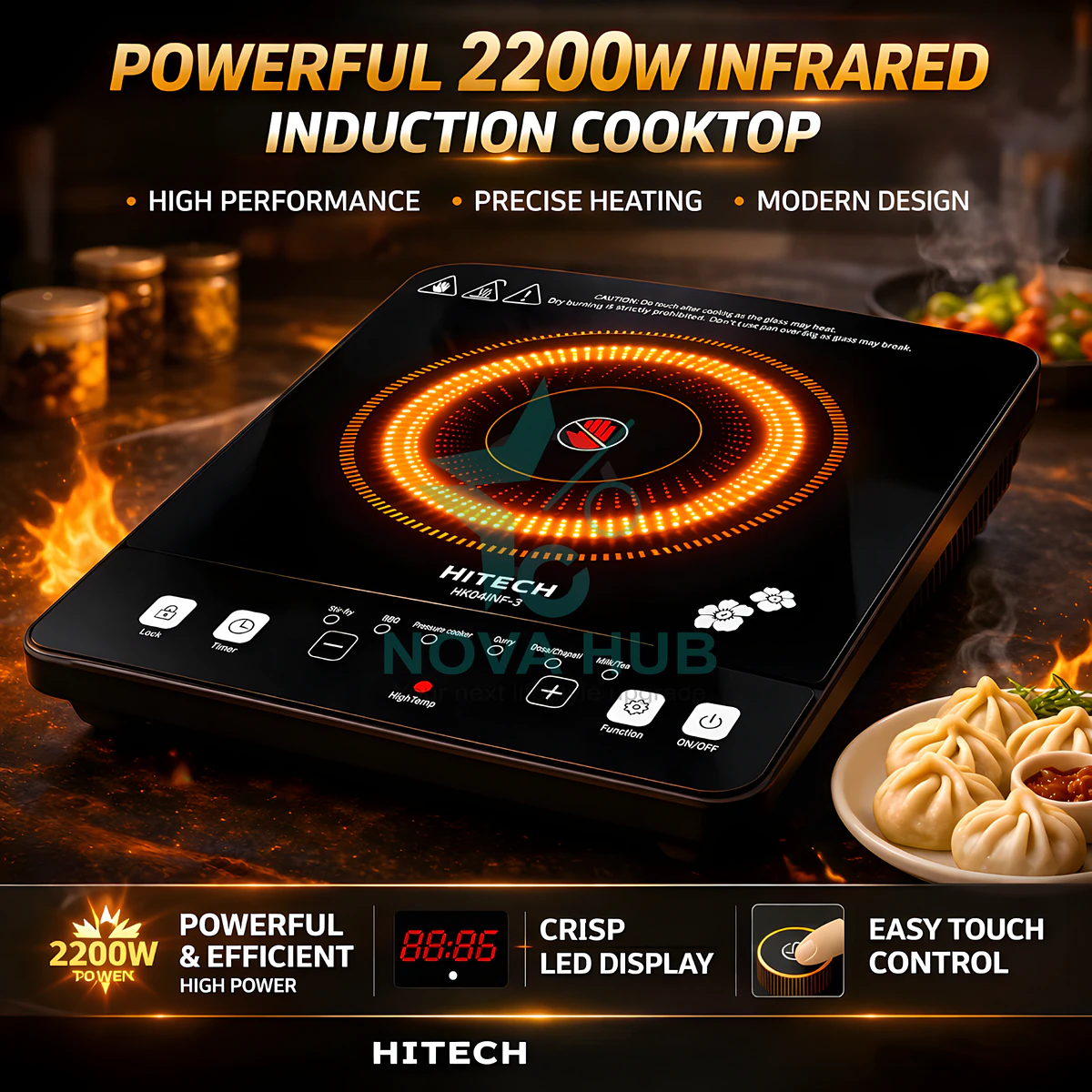 Hitech Malaysia Hk02Inf Infrared Induction Stove Cooktop - Hk02Inf Infrared Induction Cooktop 2 Hitech Malaysia HK02INF Infrared Induction Stove Cooktop - HK02INF Infrared Induction Cooktop