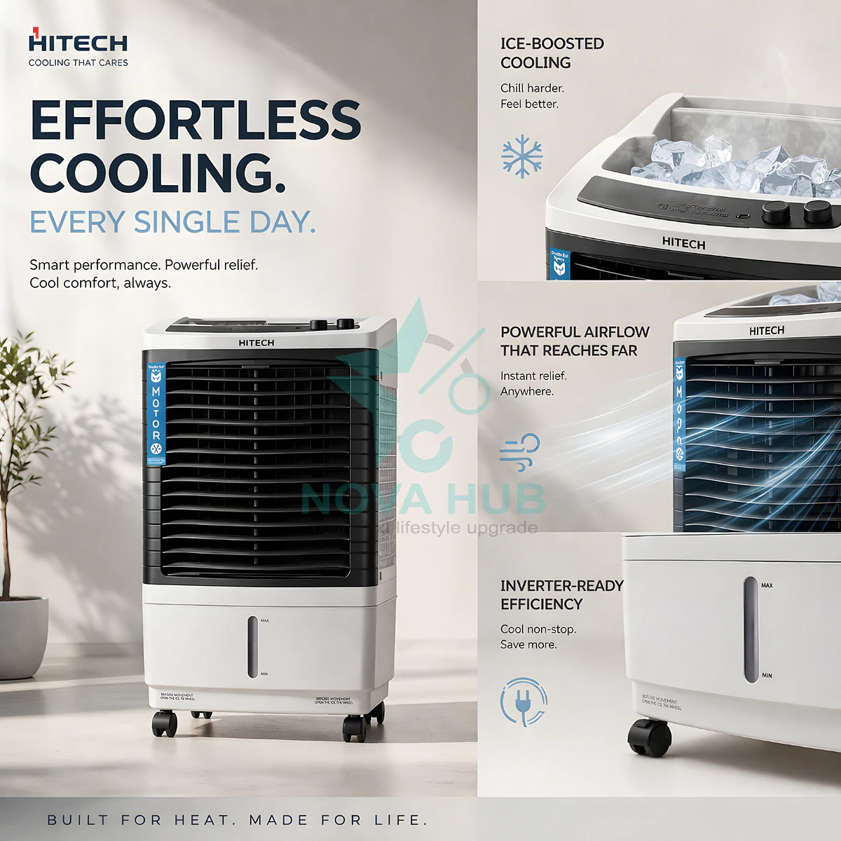 Hitech Malaysia Hc-Nexa 65 L / 85 L Air Cooler Fan With Ice Chamber - Hc-Nexa65L / Hc-Nexa85L 3 Hitech Malaysia HC-NEXA 65 l / 85 L Air Cooler Fan with Ice chamber - HC-NEXA65L / HC-NEXA85L