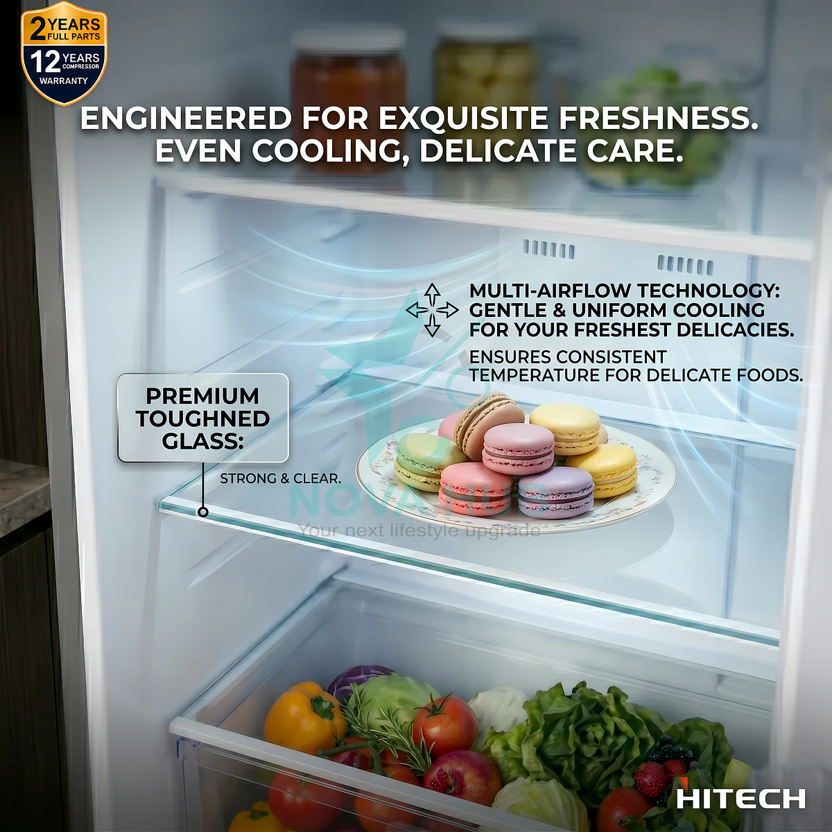 Hitech Malaysia Hrd-294Shm 294 L Double Door Refrigerator 8 Hitech Malaysia HRD-294SHM 294 L Double Door Refrigerator