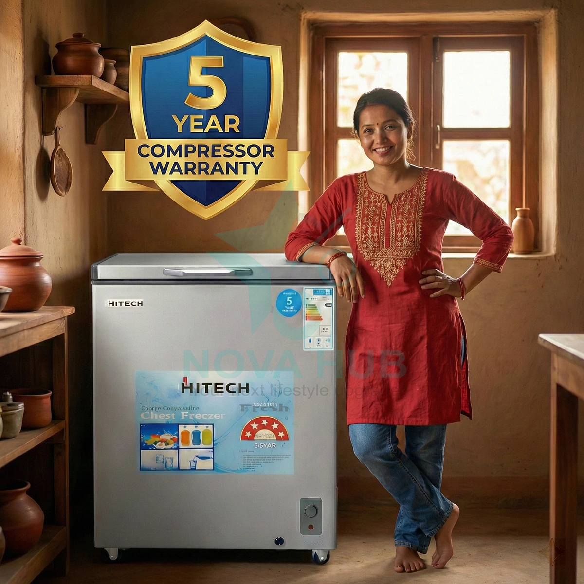 Hitech Malaysia HACF-200FS 200 L Convertible Chest Freezer