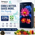 Hitech Malaysia 225 L Single Door Refrigerator HS225ANMF HS225ANBF / Premium Glossy Floral - Image 8