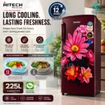 Hitech Malaysia 225 L Single Door Refrigerator HS225ANMF HS225ANBF / Premium Glossy Floral - Image 4