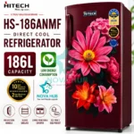 Hitech Malaysia 186 L Single Door Refrigerator HS186ANMF HS186ANBF / Premium Glossy Floral - Image 2