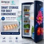 Hitech Malaysia 186 L Single Door Refrigerator HS186ANMF HS186ANBF / Premium Glossy Floral - Image 6