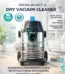 Hitech Malaysia HDVC21L2000W 21 L Wet & Dry Drum Vacuum Vaccum Cleaner for home with Blower - HDVC21L2000W 21L is the best vacuum cleaner in Nepal. Shop genuine products at Nova Hub.